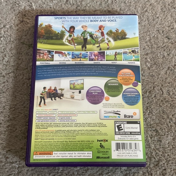 4 XBOX 360 Games: Kinect Sports Season 2, Wipeout, Fantastic Pets & Adventures - Picture 4 of 16